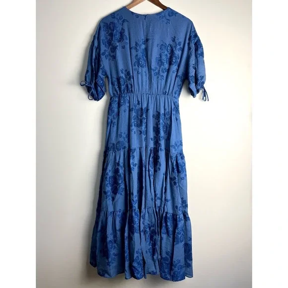 SOLD - NWT Ted Baker London Zilda Puff Sleeve Midi Dress - Picture 9 of 12